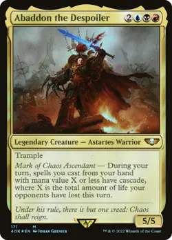🧙Abaddon The Despoiler M 171 Foil 40K MTG - Image 1