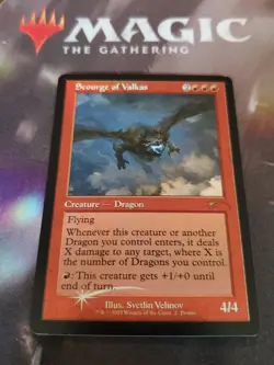 Mtg. Scourge of Valkas. Foil Retro Frame. Secret Lair Drop. Nm - Image 1