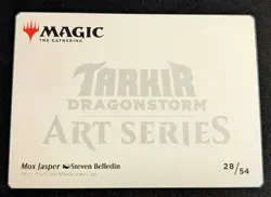 MTG - Mox Jasper 28/54 STAMPED ART SERIES CARD - Tarkir: Dragonstorm - Image 2