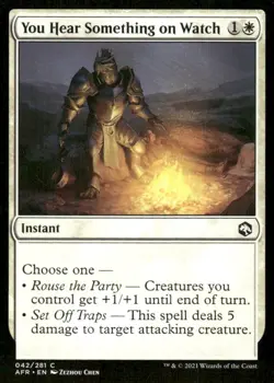 You Hear Something on Watch 042/281 AFR MTG Magic the Gathering card - Image 1