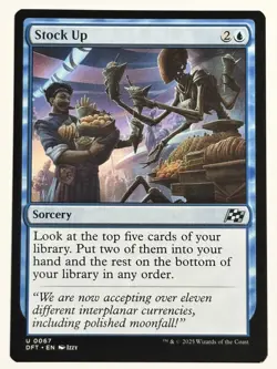 Stock Up Aetherdrift 67 NM Magic MTG - Image 1