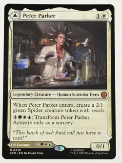Peter Parker Marvel's Spider-Man 10 NM Magic MTG - Image 1