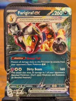 Pokemon TCG Temporal Forces Farigiraf ex Double Rare Holo 108/162 - Image 1