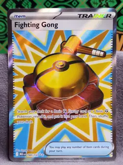 Fighting Gong Full Art Ultra Rare 168/132 Pokemon Mega Evolution English - Image 1