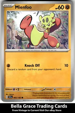 Mienfoo #083/142 SV07: Stellar Crown Pokemon Common - Image 1