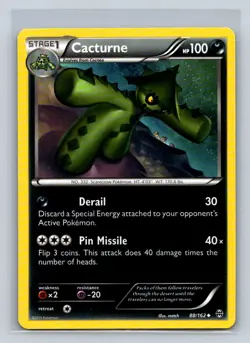 Cacturne #88/162 XY: BREAKthrough Uncommon - Pokemon Cards D46 - Image 1