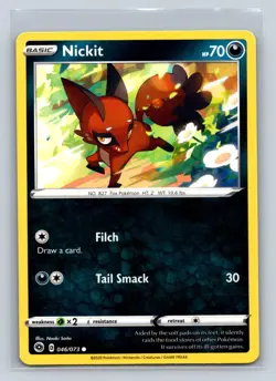 Nickit #46/73 Champion's Path Common - Pokemon Cards D46 - Image 1