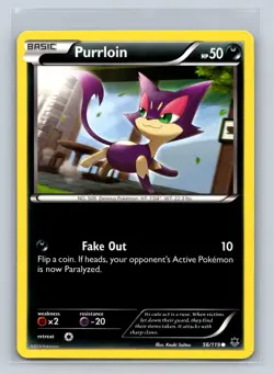 Purrloin #56/119 XY: Phantom Forces Common - Pokemon Cards D46 - Image 1