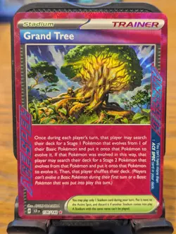 Pokemon TCG Stellar Crown Grand Tree Ace Spec Holo Rare 136/142 - Image 1