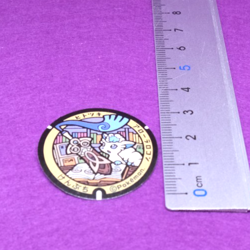 Alolan Vulpix Honedge Pokemon Manhole Type Seal Sticker Nintendo Japanese F/S - Image 2