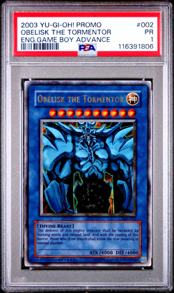 PSA 1 PR Obelisk the Tormentor GBI-002 Ultra Rare Game Boy Advance Promo YUGIOH - Image 1