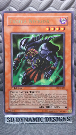 | Yugioh Exodia Necross DCR-020 1st Edition Ultra Rare Dark Crisis MP/HP 🔥 | - Image 1