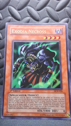 | Yugioh Exodia Necross DCR-020 1st Edition Ultra Rare Dark Crisis MP/HP 🔥 | - Image 2