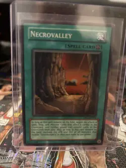 Yugioh! LP Necrovalley - DR1-EN032 - Super Rare - Unlimited Edition Lightly Play - Image 1