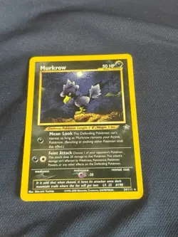 Pokemon TCG Murkrow 24/111 Neo Genesis Unlimited lp - Image 1