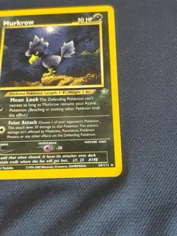 Pokemon TCG Murkrow 24/111 Neo Genesis Unlimited lp - Image 3