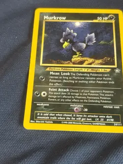 Pokemon TCG Murkrow 24/111 Neo Genesis Unlimited lp - Image 4