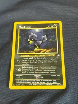 Pokemon TCG Murkrow 24/111 Neo Genesis Unlimited lp - Image 5