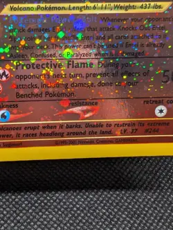 Pokemon TCG Entei Promo 34 Reverse Holo Double Swirl 🍥🍥 - Image 2