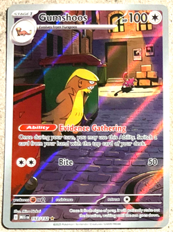 Pokemon TCG - Mega Evolution (English) Gumshoos Illustration Rare 151/132 - Image 1