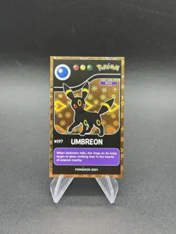 Pokemon Umbreon Gold Heart Holo Pokedex Black Edition 2024 Peru Us Seller - Image 1