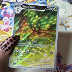 Pokemon TCG White Flare Sawsbuck 092/086 Illustration Rare Full Art Holo - Image 1