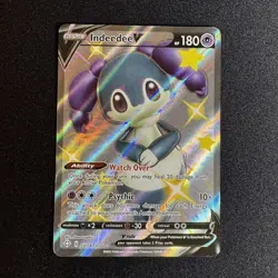 Indeedee V Ultra Rare - SV114/SV122 Shining Fates Shiny Vault Pokemon TCG - Image 1