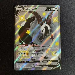Pokemon TCG Shining Fates: Shiny Vault Dubwool V Shiny Holo Rare SV120/SV122 - Image 1