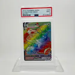2020 Pokemon SWSH Sword & Shield Full Art Snorlax VMAX Secret #206 PSA 9 - Image 1