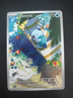 Pokemon TCG White Flare Oshawott Full Art Illustration Rare 105/086 NM/Mint - Image 1