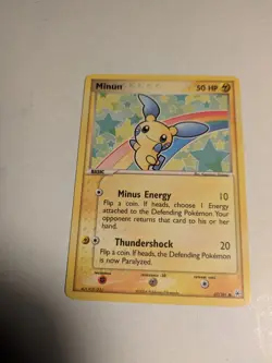 Pokemon TCG: Vintage 2004 Minun Ex Hidden Legends 67/101 LP- See Pics - Image 2