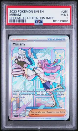 2023 POKEMON SVI EN-SCARLET & VIOLET SPECIAL ILLUSTRATION RARE #251 MIRIAM PSA 9 - Image 1
