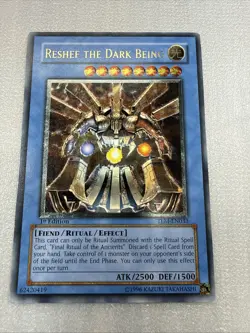 Yu-Gi-Oh! “RESHEF THE DARK BEING” Ultimate Rare 1st Ed TLM-EN033 - Image 1