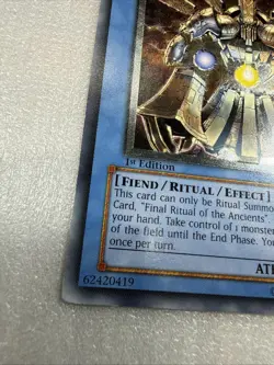 Yu-Gi-Oh! “RESHEF THE DARK BEING” Ultimate Rare 1st Ed TLM-EN033 - Image 2