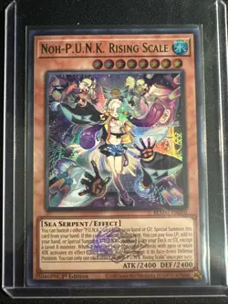 Yu-Gi-Oh! TCG Noh-P.U.N.K. Rising Scale 1st Edition BLMM-EN050 Ultra Rare NM - Image 1
