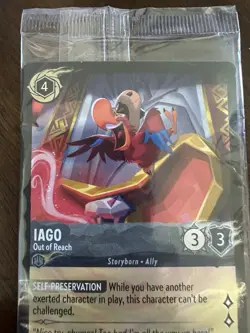 Disney Lorcana D23 Iago Promo Card 2025 Out of Reach Gold Member Exclusive - Image 4