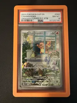 Charmander 044 Pokemon Center Exclusive Promo Card PSA 8 NM-MT - Image 2