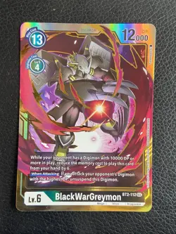 BlackWarGreymon BT2-112 SEC Resurgence Booster - Digimon Card - Image 1