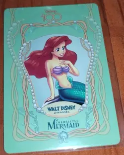Ariel The Little Mermaid Disney 100 Bandai Wonder Card- PACK FRESH - Image 1