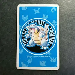 S2588 Jolteon 9 of Diamonds Blue Blastoise Deck Playing Poker Card Pokemon - Image 2