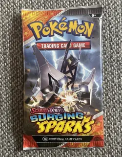 NEW SEALED Pokemon Surging Sparks Booster Pack - 10 Cards / Pack - Image 1
