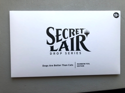 Mtg Magic Card Secret Lair Dogs are better than Cats Sealed FOIL - Image 1