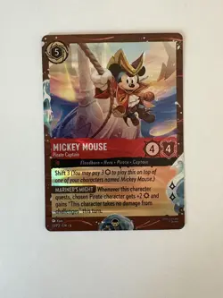 Disney Cruise Treasure Exclusive Promo Lorcana Mickey Mouse Captain Card Sealed - Image 5