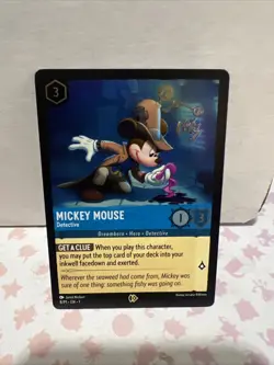 Mickey Mouse - Detective 8 Disney Lorcana Promo Cards Cold Foil - Image 1