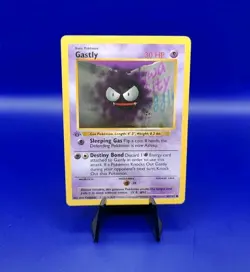 Gastly 50/102 1st Edition Shadowless Base Set Pokemon Card TCG WOTC 1999 NM - Image 1