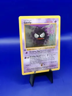 Gastly 50/102 1st Edition Shadowless Base Set Pokemon Card TCG WOTC 1999 NM - Image 2