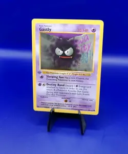 Gastly 50/102 1st Edition Shadowless Base Set Pokemon Card TCG WOTC 1999 NM - Image 3