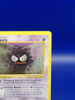 Gastly 50/102 1st Edition Shadowless Base Set Pokemon Card TCG WOTC 1999 NM - Image 5
