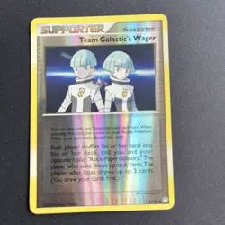 2x Supporter Team Galactic’s Wager and Fossil Excavator Pokemon Trading Cards - Image 1