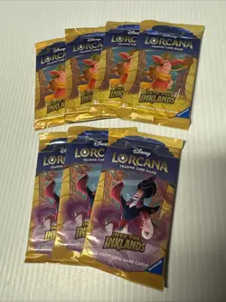 LOT OF 7 Disney Lorcana Trading Card Packs Game Into The Inklands - Image 1